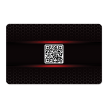 Load image into Gallery viewer, Touchless NFC Card (Black With Red Highlights)