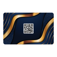 Load image into Gallery viewer, Touchless NFC Card (Blue and Gold)