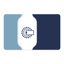 Load image into Gallery viewer, Touchless NFC Card (Blue and White)