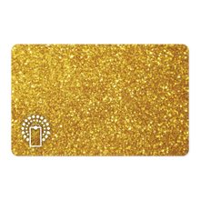 Load image into Gallery viewer, Touchless NFC Card (Golden Glitter)