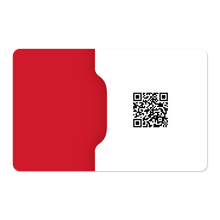 Load image into Gallery viewer, Touchless NFC Card (Red and White)