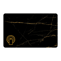 Wireless NFC Card (Black and Gold Stone) Image
