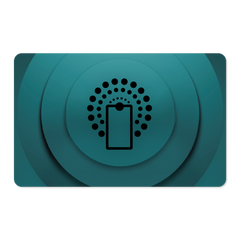 Wireless NFC Card (Cerulean Blue) Image