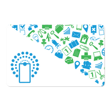 Load image into Gallery viewer, Wireless NFC Card (White with Icons)