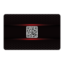 Load image into Gallery viewer, Touchless NFC Card (Black With Red Highlights)
