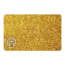 Load image into Gallery viewer, Touchless NFC Card (Golden Glitter)
