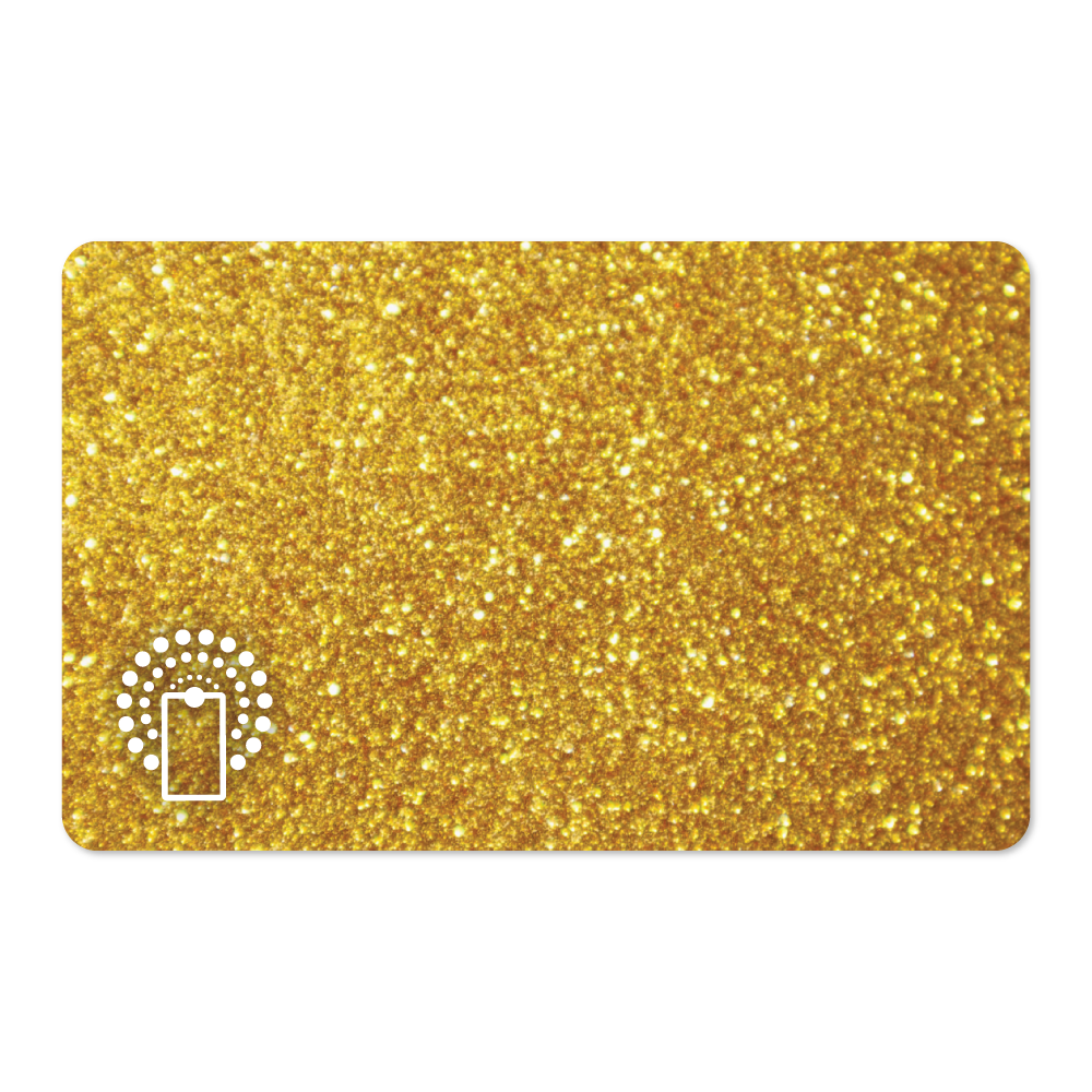 Touchless NFC Card (Golden Glitter)