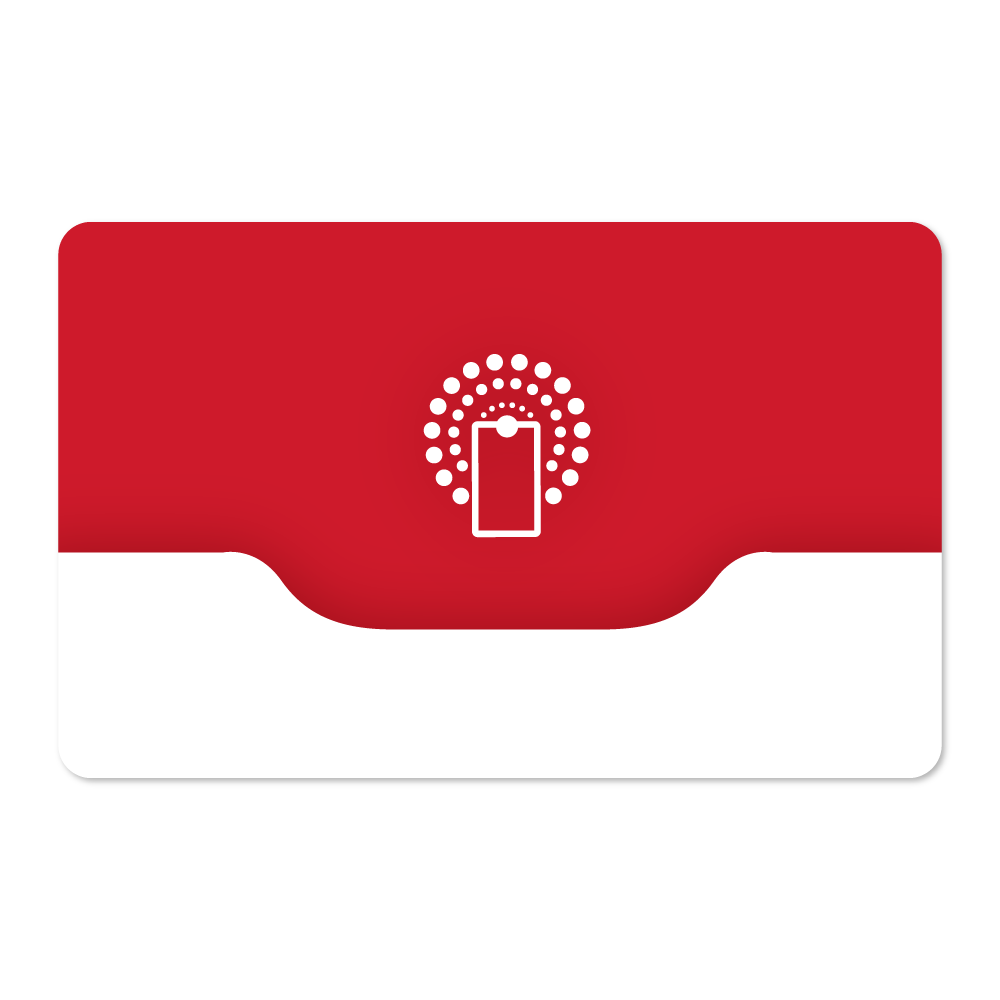 Touchless NFC Card (Red and White)