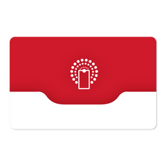 Touchless NFC Card (Red and White) Image