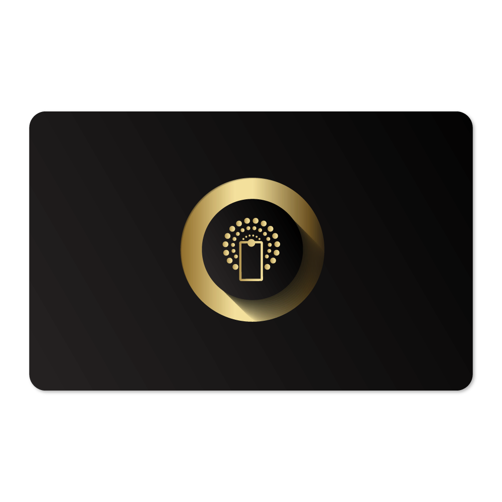 Wireless NFC Card (Black and Gold)