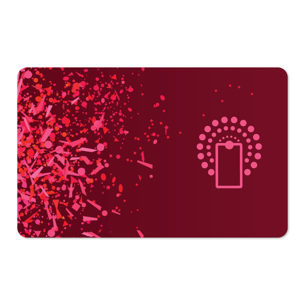 Wireless NFC Card (Red Splatter)